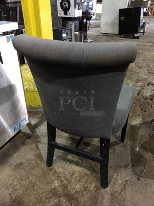Gorgeous! Modern Style Dining Chair! With Cushioned Seat & Backrest! With Wooden Legs! 4 X Your Bid! - Image 4 of 6