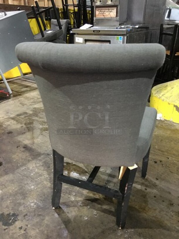 Gorgeous! Modern Style Dining Chair! With Cushioned Seat & Backrest! With Wooden Legs! 4 X Your Bid! - Image 4 of 7