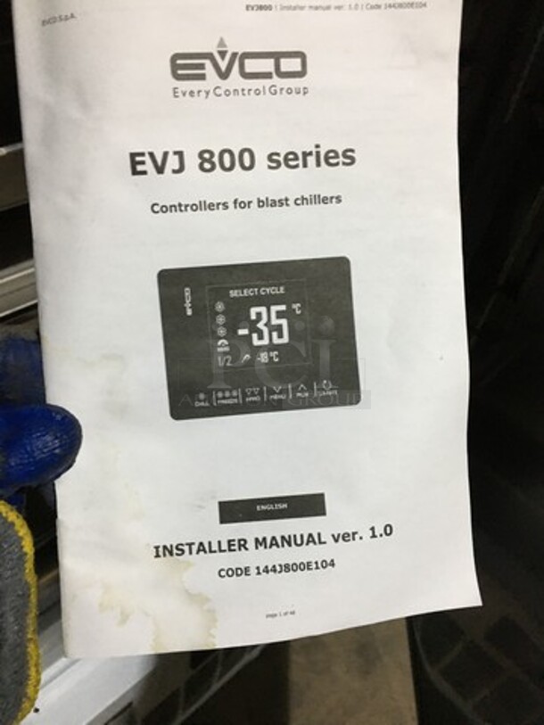 AMAZING! 2020 EVCO Commercial Single Door Blast Chiller! Model GN600BT! 110V! Working When Removed! - Image 9 of 10