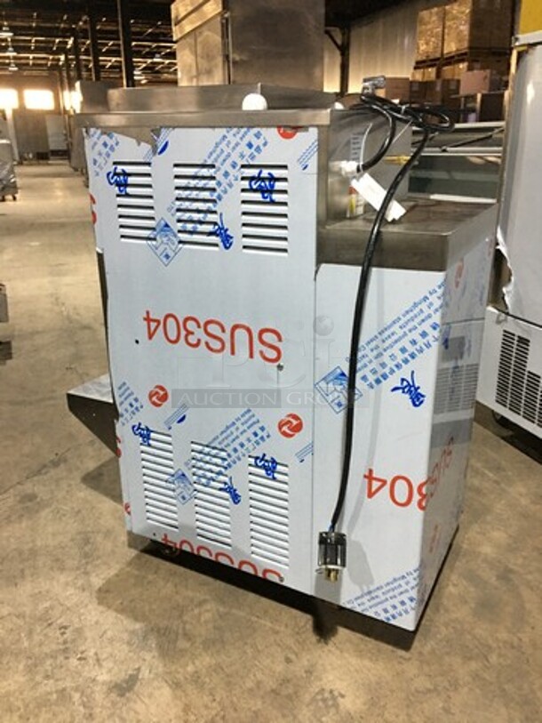 BEAUTIFUL! LIKE NEW! LATE MODEL 2020 All Stainless Steel Commercial Hard Ice Cream Machine/Batch Freezer! Model BKN120 Serial 2020052603! 220V 3Phase! On Casters! Working When Removed! - Image 3 of 10