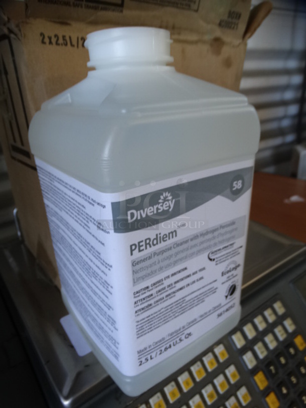 2 BRAND NEW IN BOX! Diversey PERdiem General Purpose Cleaner Bottles. 5x5x9. 2 Times Your Bid! - Image 2 of 6