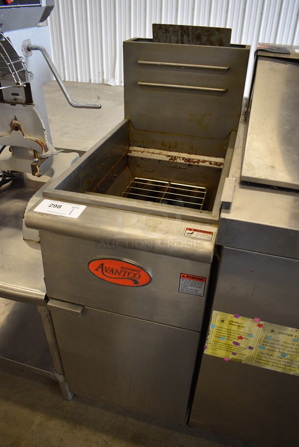 GREAT! 2018 Avantco Model FF300-N Stainless Steel Commercial Natural Gas Powered Deep Fat Fryer. 90,000 BTU. 15.5x30x46 - Image 3 of 7
