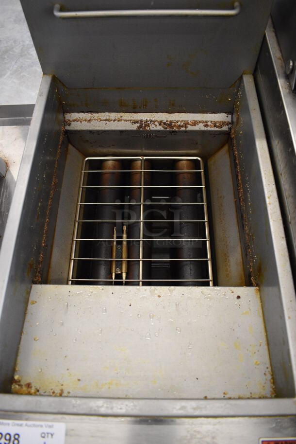 GREAT! 2018 Avantco Model FF300-N Stainless Steel Commercial Natural Gas Powered Deep Fat Fryer. 90,000 BTU. 15.5x30x46 - Image 4 of 7