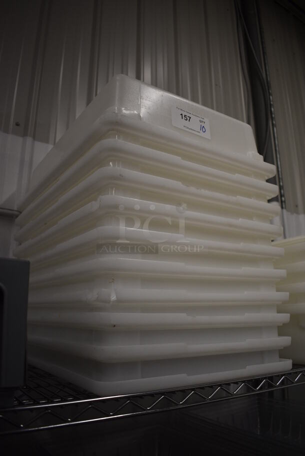10 White Poly Bins. 18x26x5.5. 10 Times Your Bid! - Image 2 of 3