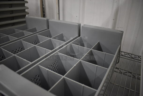 3 Gray Poly Silverware Caddies. 8x18x8. 3 Times Your Bid! - Image 2 of 2