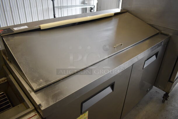 NICE! Titan Model XTSU60 Stainless Steel Commercial Sandwich Salad Prep Table Bain Marie Mega Top on Commercial Casters. 115 Volts, 1 Phase. 62x30x45. Tested and Powers On But Does Not Get Cold - Image 3 of 10