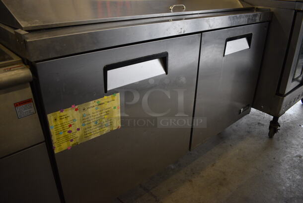 NICE! Titan Model XTSU60 Stainless Steel Commercial Sandwich Salad Prep Table Bain Marie Mega Top on Commercial Casters. 115 Volts, 1 Phase. 62x30x45. Tested and Powers On But Does Not Get Cold - Image 4 of 10