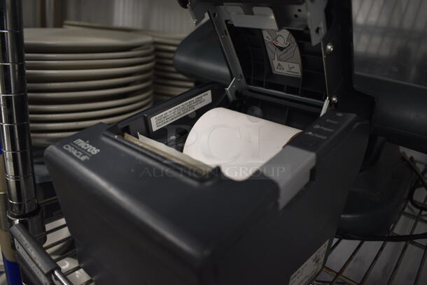 Micros Oracle 15" POS System Monitor w/ Epson Model M244A Receipt Printer - Image 4 of 4