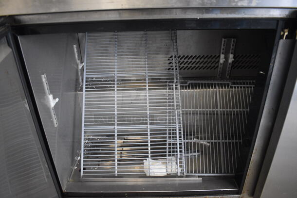 NICE! Titan Model XTSU60 Stainless Steel Commercial Sandwich Salad Prep Table Bain Marie Mega Top on Commercial Casters. 115 Volts, 1 Phase. 62x30x45. Tested and Powers On But Does Not Get Cold - Image 8 of 10