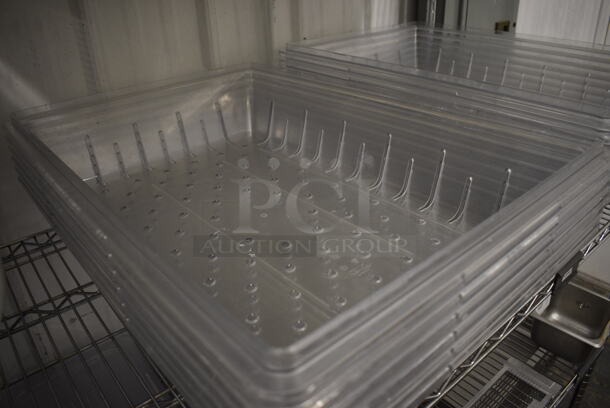 6 Clear Poly Straining Bins. 18x26x5. 6 Times Your Bid! - Image 2 of 3