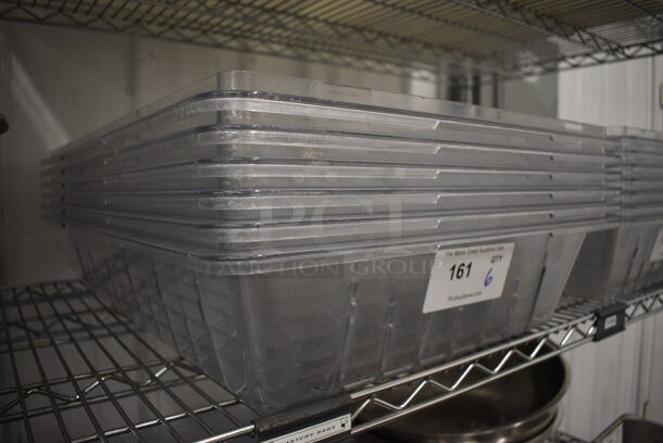 6 Clear Poly Straining Bins. 18x26x5. 6 Times Your Bid! - Image 3 of 3