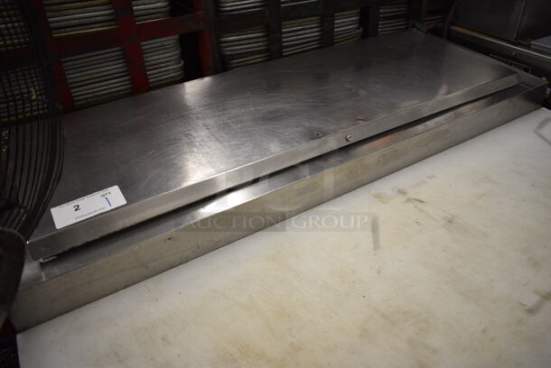 NICE! Centaur Model CPR-44 Stainless Steel Commercial Pizza Prep Table w/ Cutting Board on Commercial Casters. 115 Volts, 1 Phase. 48x35x43. Tested and Working! - Image 3 of 7