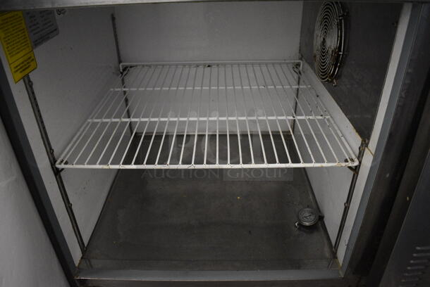 NICE! Centaur Model CPR-44 Stainless Steel Commercial Pizza Prep Table w/ Cutting Board on Commercial Casters. 115 Volts, 1 Phase. 48x35x43. Tested and Working! - Image 5 of 7