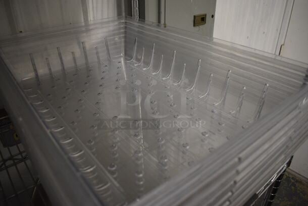 7 Clear Poly Straining Bins. 18x26x5. 7 Times Your Bid! - Image 2 of 3