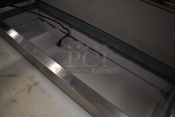 NICE! Centaur Model CPR-44 Stainless Steel Commercial Pizza Prep Table w/ Cutting Board on Commercial Casters. 115 Volts, 1 Phase. 48x35x43. Tested and Working! - Image 7 of 7
