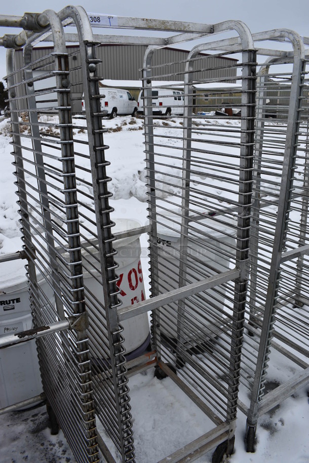 Metal Commercial Pan Transport Rack on Commercial Casters. 20.5x25x69 - Image 1 of 3