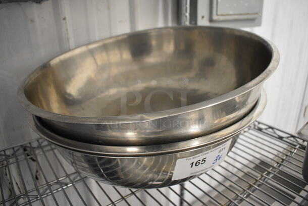 3 Various Metal Bowls. Includes 18x18x5. 3 Times Your Bid! - Image 2 of 2
