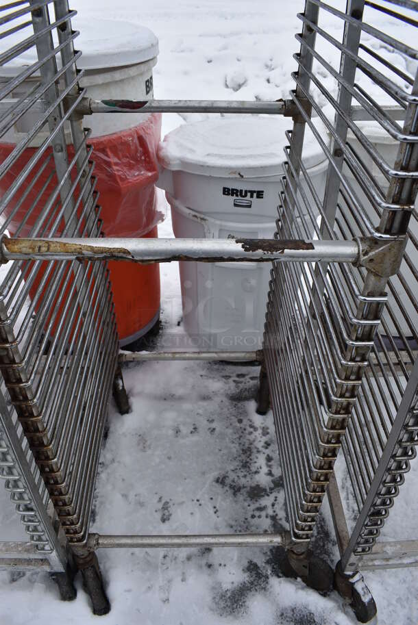 Metal Commercial Pan Transport Rack on Commercial Casters. 20.5x25x69 - Image 3 of 3