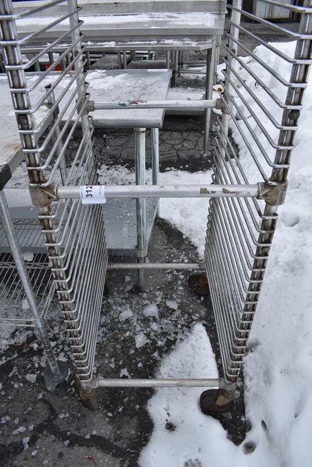 Metal Commercial Pan Transport Rack on Commercial Casters. 20.5x25x69 - Image 2 of 3