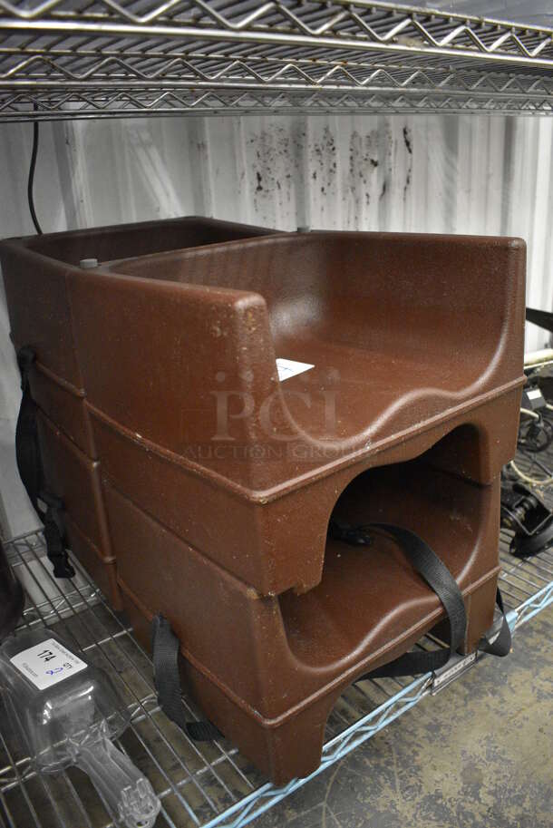 4 Brown Poly Booster Seats. 13x12x9. 4 Times Your Bid! - Image 2 of 3