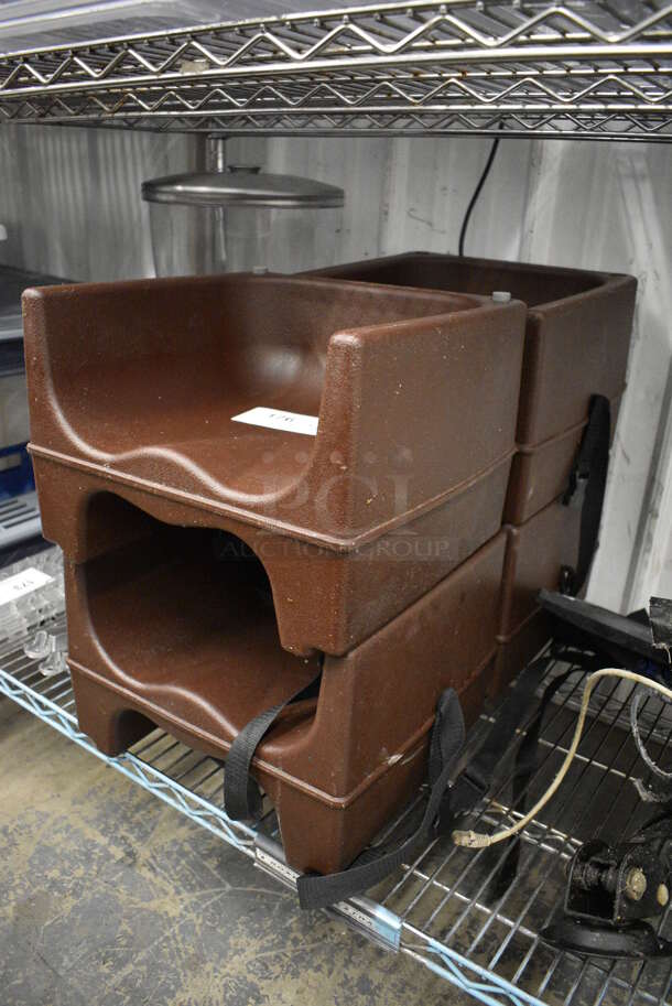 4 Brown Poly Booster Seats. 13x12x9. 4 Times Your Bid! - Image 3 of 3