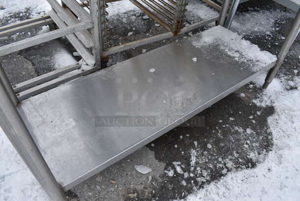 Stainless Steel Commercial Table w/ Metal Undershelf and Backsplash. 52x20x40 - Image 3 of 3