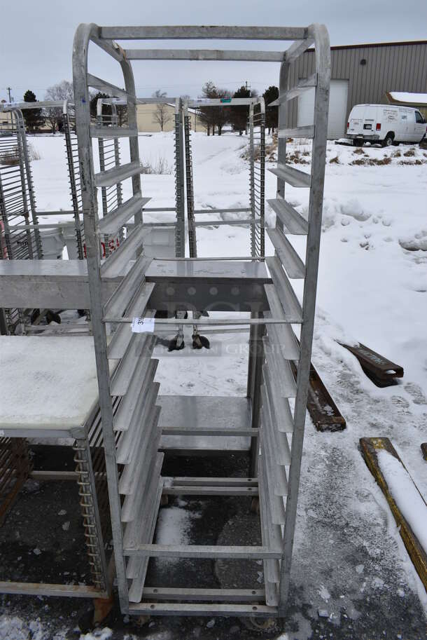 Metal Commercial Pan Transport Rack on Commercial Casters. 20.5x26x69 - Image 1 of 3