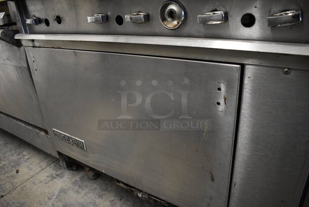 American Range Stainless Steel Commercial Floor Style Gas Powered 6 Burner Range w/ Oven. 36x30x34 - Image 6 of 7