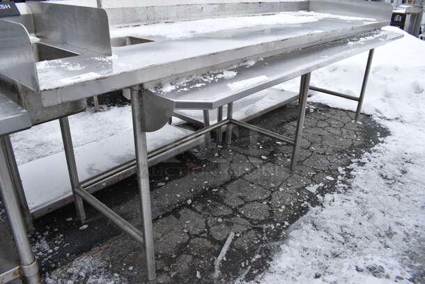 10' Stainless Steel Commercial Table w/ Sink Bay, Faucet, Handles and Water Dispenser. 120x41x44 - Image 3 of 4