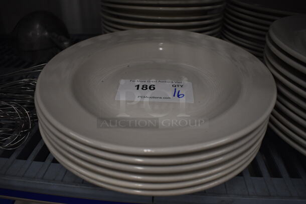 16 White Ceramic Pasta Plates. 11.75x11.75x2. 16 Times Your Bid! - Image 2 of 3