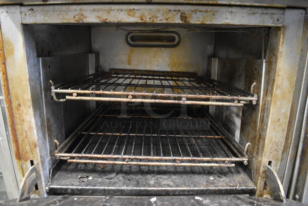 GORGEOUS! Wolf Stainless Steel Commercial Gas Powered 10 Burner Range w/ Additional Grill Piece, 2 Ovens and Overshelf. 56x33x59 - Image 8 of 8