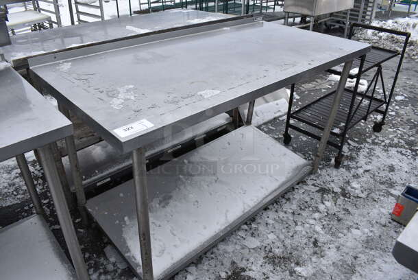 Stainless Steel Commercial Table w/ Metal Undershelf. 60x30x38 - Image 1 of 3