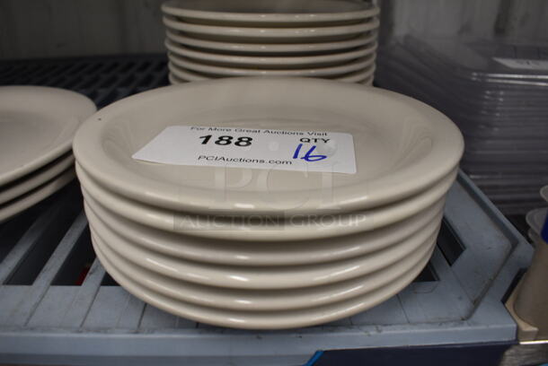 16 White Ceramic Plates. 7x7x1. 16 Times Your Bid! - Image 2 of 3