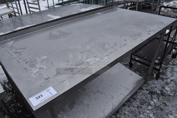 Stainless Steel Commercial Table w/ Metal Undershelf. 60x30x38 - Image 2 of 3