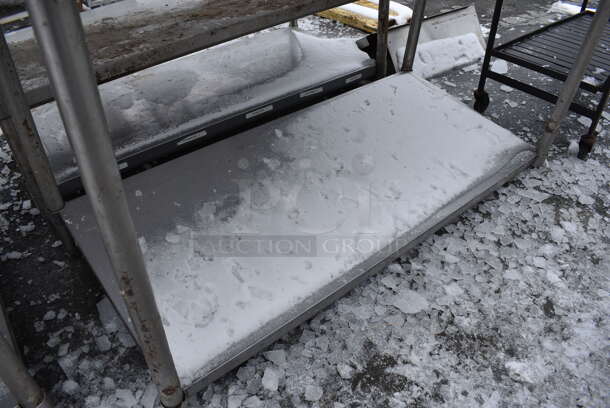 Stainless Steel Commercial Table w/ Metal Undershelf. 60x30x38 - Image 3 of 3