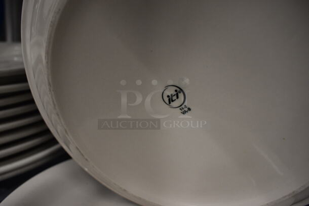 3 White Ceramic Plates. 9.5x9.5x1. 3 Times Your Bid! - Image 2 of 2