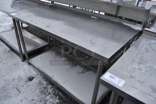 Stainless Steel Commercial Table w/ Metal Undershelf. 60x30x38 - Image 1 of 3