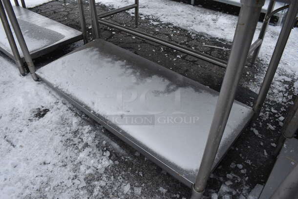 Stainless Steel Commercial Table w/ Metal Undershelf. 60x30x38 - Image 3 of 3