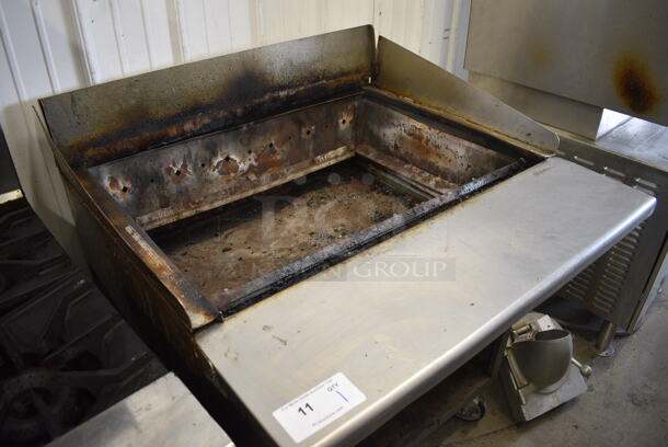 GREAT! Rankin-Delux Model TB-836 Stainless Steel Commercial Natural Gas Powered Charbroiler Grill on Commercial Casters. Missing Grates. 14,500 BTU. 36x36x45 - Image 2 of 6