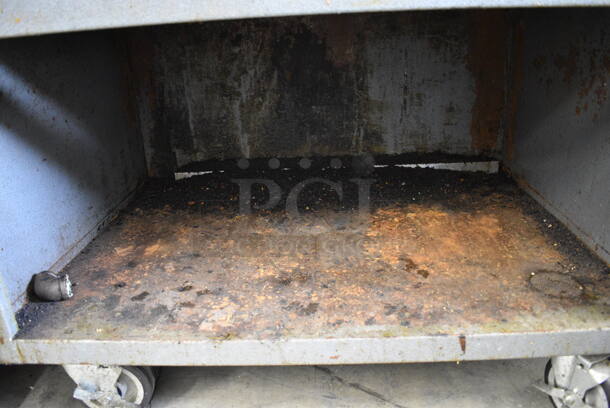 GREAT! Rankin-Delux Model TB-836 Stainless Steel Commercial Natural Gas Powered Charbroiler Grill on Commercial Casters. Missing Grates. 14,500 BTU. 36x36x45 - Image 5 of 6