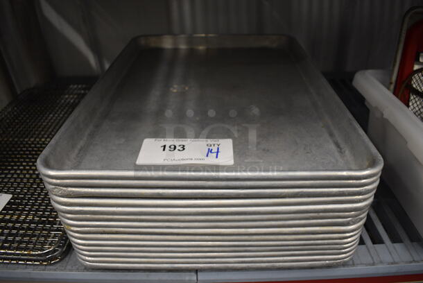 14 Metal Half Size Baking Pans. 13x18x1. 14 Times Your Bid! - Image 1 of 3