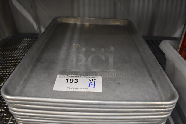 14 Metal Half Size Baking Pans. 13x18x1. 14 Times Your Bid! - Image 3 of 3