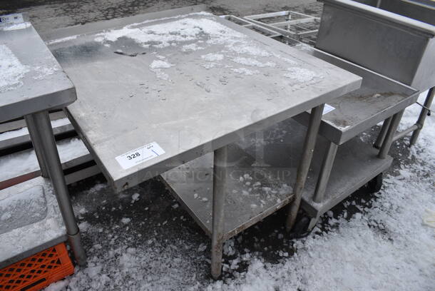 Stainless Steel Commercial Table w/ Metal Undershelf. 34x36x33 - Image 2 of 4