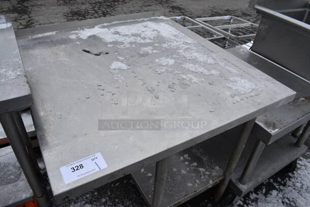 Stainless Steel Commercial Table w/ Metal Undershelf. 34x36x33 - Image 3 of 4
