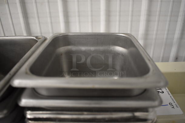 10 Stainless Steel 1/6 Size Drop In Bins. 1/6x4. 10 Times Your Bid! - Image 2 of 3