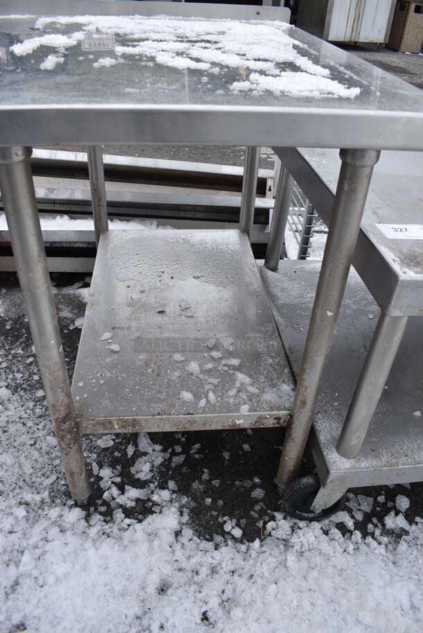 Stainless Steel Commercial Table w/ Metal Undershelf. 34x36x33 - Image 4 of 4
