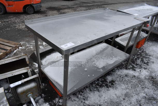 Stainless Steel Commercial Table w/ Metal Undershelf. 60x30x38