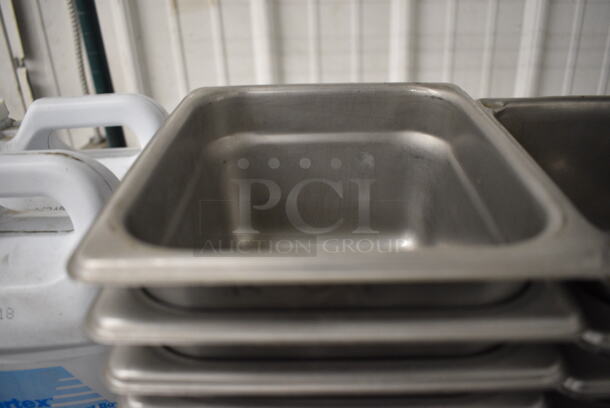 10 Stainless Steel 1/6 Size Drop In Bins. 1/6x4. 10 Times Your Bid! - Image 3 of 3