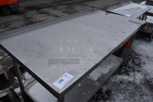 Stainless Steel Commercial Table w/ Metal Undershelf. 60x30x38 - Image 2 of 3