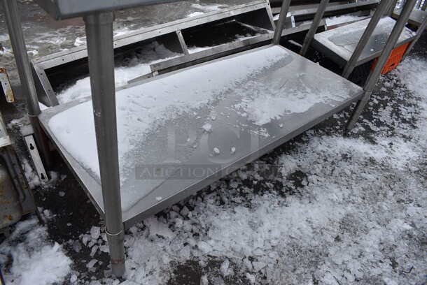 Stainless Steel Commercial Table w/ Metal Undershelf. 60x30x38 - Image 3 of 3